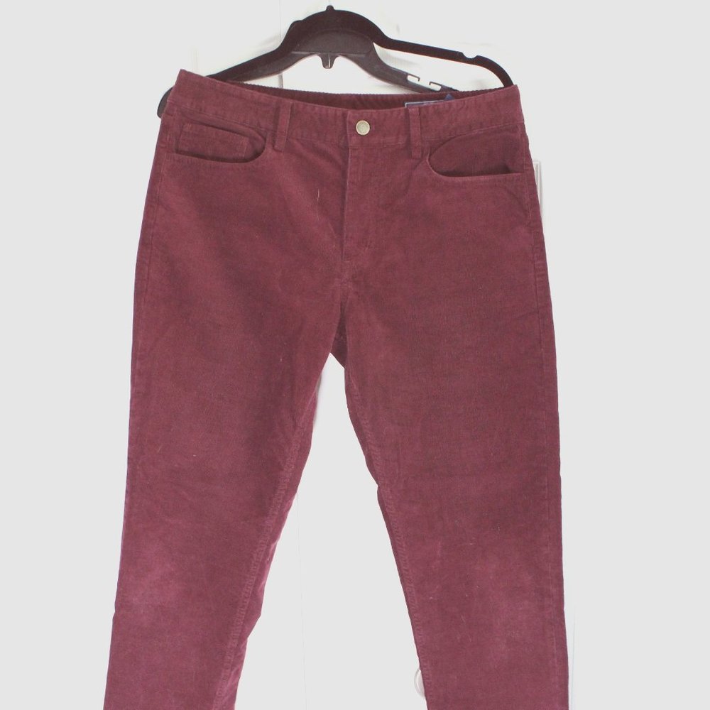 Vineyard Vines Maroon Corduroy Pants Size 32x30